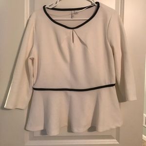Elle peplum top